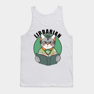 Librarian Cat Lady Tank Top